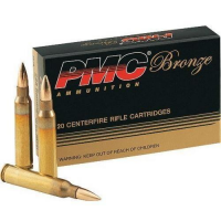 PMC Bronze Rifle Ammunition 7.62x39mm 123 gr FMJ 2350 fps 20/ct