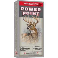 Winchester Super-X Power Point Rifle Ammunition .300 WSM 180 gr. PSP 2970 fps 20/ct
