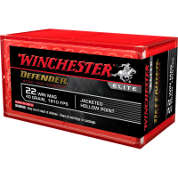 Winchester PDX1 Defender Rimfire Ammo .22 Magnum 45 gr. JHP 1200 fps 50/ct