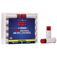 CCI Big 4 Handgun Shotshell Ammunition .44 spl/Mag #4 1000 fps 10/ct