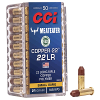 CCI Copper-22 Rimfire Ammunition .22 LR 21 gr CHP 1850 fps 50/ct
