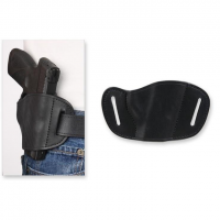 Bulldog Molded Leather Belt Slide Holster for Most Small Frame Revolvers with 2-4" Barrels Black RH