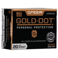 Speer Gold Dot Handgun Ammunition .45 ACP 230 gr HP 890 fps 20/ct