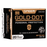 Speer Gold Dot Handgun Ammunition .327 Federal 100 gr HP 1600 fps 20/ct