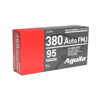 Aguila Handgun Ammunition .380 Auto 95 gr. FMJ 945 fps 50/ct