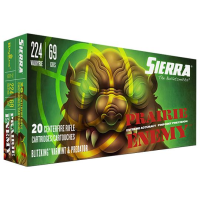 Sierra Prairie Rifle Ammunition .224 Valkyrie 69gr BlitzKing 3125 fps 20/ct