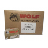 MIL.CLASSIC 7.62X39 124GR FMJ 1,000 RD Case