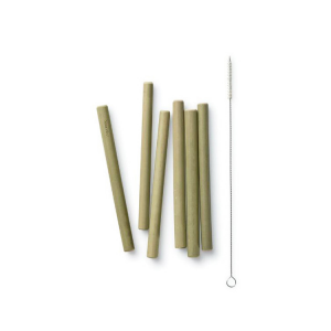 Bamboo Straws 6-Pack - Short