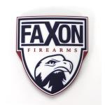 Faxon Patch - Shield - Red, White, & Blue - Velcro Backed