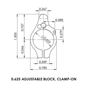 Faxon Firearms Superlative Arms .625" Adjustable Gas Block, Bleed Off - Clamp On, Melonite Finish - $99.00 at Faxon Firearms