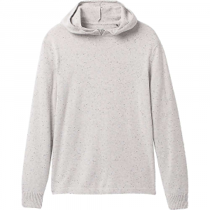 Prana Men's Driggs Hood Sweater - Slim Light Grey Heather