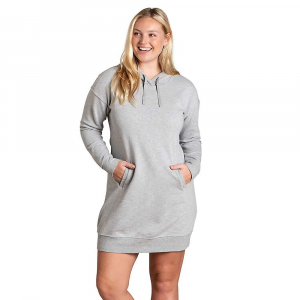 Toad & Co Women's Follow Through Hooded Dress Heather Grey