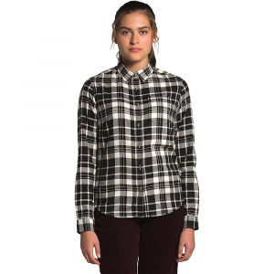 The North Face Women's Berkeley LS Girlfriend Shirt Vintage White Heritage Medium Two Color Plaid
