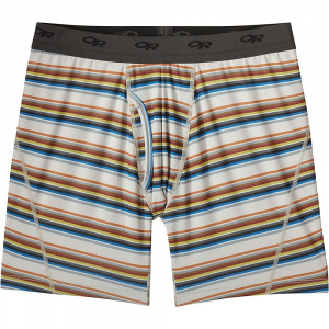 Outdoor Research Men's Next To None 6 Inch Printed Boxer Brie Sand Stripe