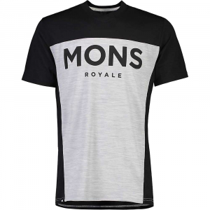 Mons Royale Men's Redwood Enduro VT Top Black/Grey Marl