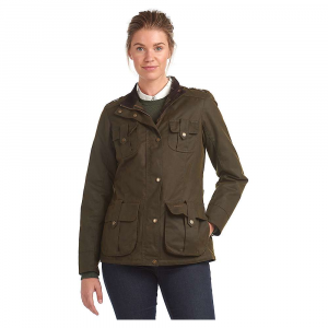 Barbour Women's Winter Defence Wax Jacket Olive / Classic