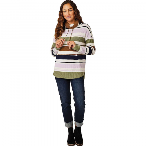 Carve Designs Women's Rockvale Sweater Olive Multi Stripe