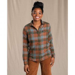 Toad & Co Women's Re-Form Flannel Shirt Blue Slate