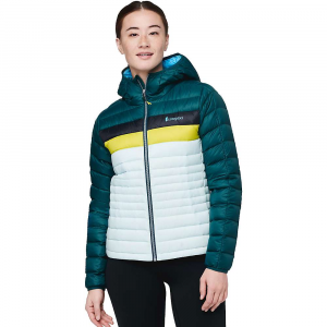 Cotopaxi Women's Fuego Down Hooded Jacket Deep Ocean and Ice
