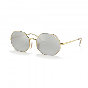 Ray-Ban Octagon Sunglasses Gold / Evolve Ph Grey Mirror