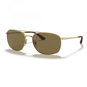 Ray-Ban RB3654 Sunglasses Gold / Dark Brown