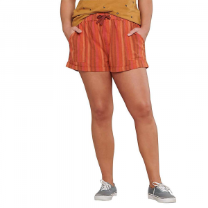 Toad & Co Women's Taj Hemp 3 Inch Short Papaya Stripe