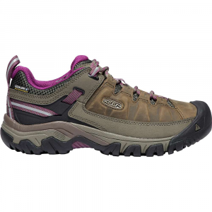 KEEN Women's Targhee III Rugged Low Height Waterproof Hiking Shoes Weiss / Boysenberry