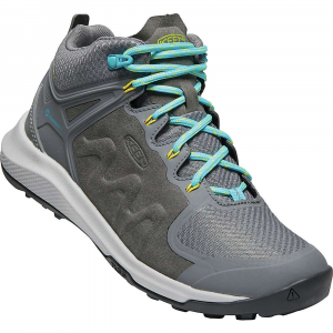 KEEN Women's Explore Mid WP Boot Steel Grey / Bright Turquoise