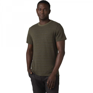 Prana Men's Cardiff SS Pocket T-Shirt Green Stripe