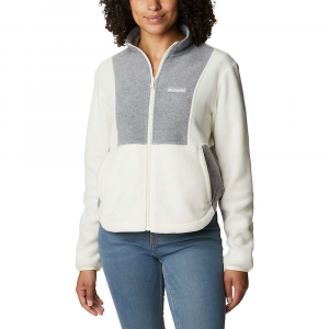 Columbia Women's Benton Springs Colorblock Full Zip Jacket Chalk / Light Grey Heather