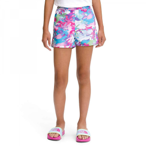 The North Face Girls' Printed Amphibious Class V Water Short Linaria Pink Youth Tropical Camo Print