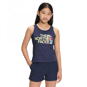 The North Face Girls' Tri-Blend Tank TNF Navy Heather / Multi-color Print