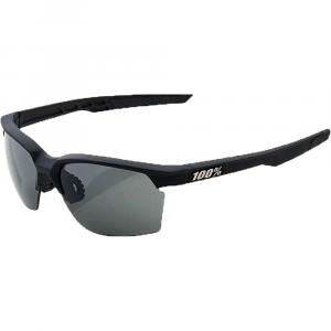 100% Sportcoupe Sunglasses Soft Tact Black / Smoke Lens