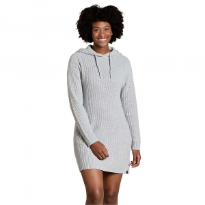 Toad & Co Women's Whidbey Hooded Sweater Dress Heather Grey
