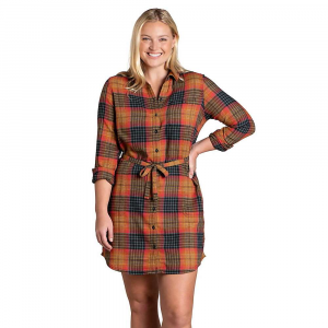 Toad & Co Women's Re-Form Flannel Shirtdress Cedar Ombre