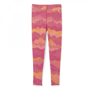 Smartwool Kids' Classic Thermal Merino Base Layer Pattern Bottom Sunset Coral Mountain Scape