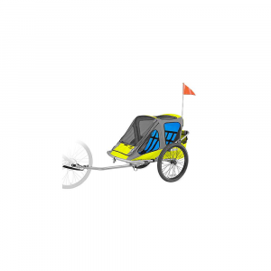 Copilot Model T Child Bicycle Trailer & Stroller Conversion Kit Blue / Yellow