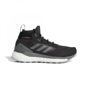 Adidas Women's Terrex Free Hiker GTX Shoe Carbon / Grey Four / Glow Blue