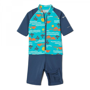 Columbia Toddlers' Sandy Shores Sunguard Suit Bright Aqua Seaside / Dark Mountain