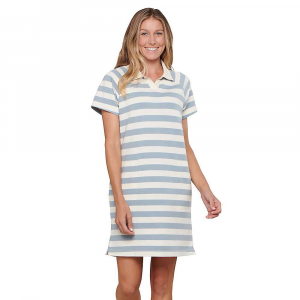 Toad & Co Women's Yerba Rugby SS Dress Weathered Blue Stripe