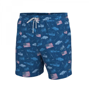 Huk Men's Pursuit Volley Fish And Flags 5.5 Inch Short Set Sail