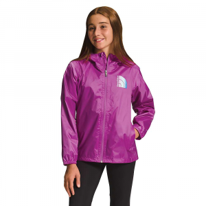The North Face Girls' Zipline Rain Jacket Purple Cactus Flower