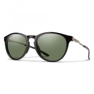 Smith Wander Sunglasses Black / ChromaPop Polarized Grey Green