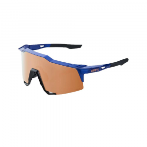 100% Speedcraft Sunglasses Gloss Cobalt Blue / Hiper Copper Mirror Lens