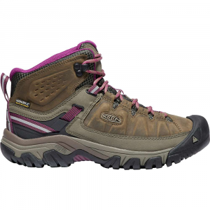 KEEN Women's Targhee III Rugged Mid Height Waterproof Hiking Boots Weiss / Boysenberry