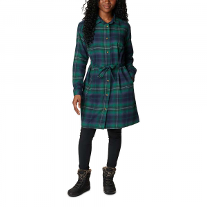 Columbia Women's Holly Hideaway Flannel Dress Spruce Multi Tartan