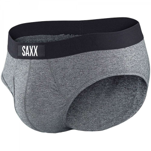 SAXX Men's Ultra Super Soft Brief with Fly Salt and Pepper