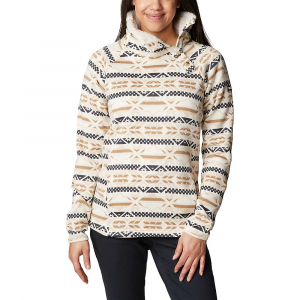 Columbia Women's Sweater Weather Sherpa Hybrid Pullover Chalk Checkered Peaks