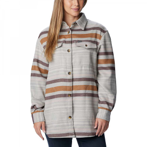 Columbia Women's Calico Basin Shirt Jacket Columbia Grey Heathered Stripe