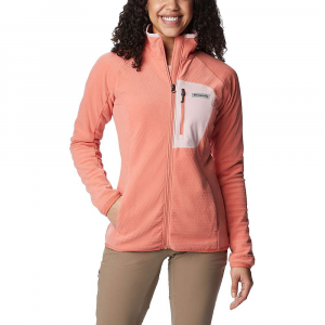 Columbia Women's Outdoor Tracks Full Zip Jacket Faded Peach / Dusty Pink